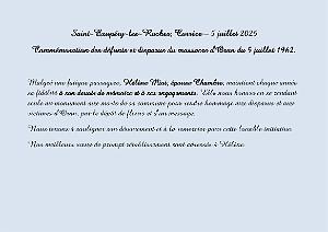 2025 07 05 ST EXUPERY HOMMAGE A NOS MORTS ET DISPARUS DU 5 07 1962 D ORAN